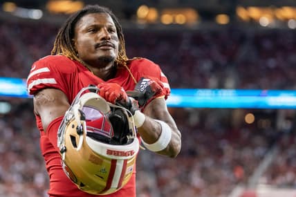 August 10, 2019; Santa Clara, CA, USA; San Francisco 49ers free safety Adrian Colbert (27) leaves the field during the third quarter against the Dallas Cowboys at Levi's Stadium. Mandatory Credit: Kyle Terada-USA TODAY Sports