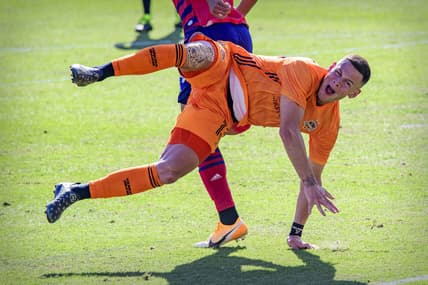 Oct 31, 2020; Frisco, Texas, USA; Houston Dynamo forward Christian Ramirez (13) in action during the game between FC Dallas and the Houston Dynamo at Toyota Stadium. Mandatory Credit: Jerome Miron-USA TODAY Sports