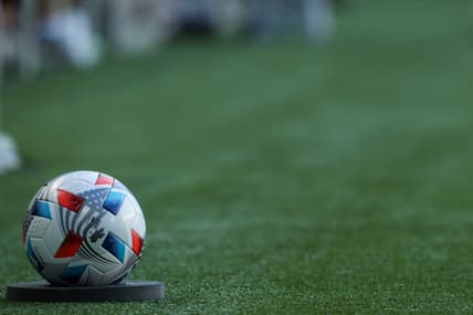 Jul 9, 2021; Cincinnati, OH, USA; A view of the official game ball during the first half of the game between Columbus Crew SC and FC Cincinnati at TQL Stadium. Mandatory Credit: Katie Stratman-USA TODAY Sports
