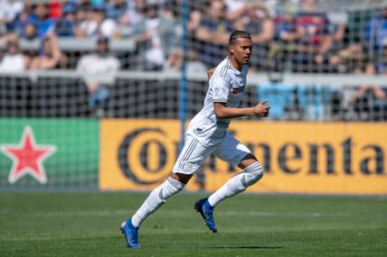 March 30, 2019; San Jose, CA, USA; Los Angeles FC midfielder Niko Hamalainen (12) during the second half against the San Jose Earthquakes at Avaya Stadium. Mandatory Credit: Kyle Terada-USA TODAY Sports