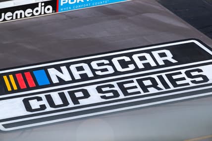 The NASCAR Cup Series logo printed on the front stretch on Mar. 6, 2020 at Phoenix Raceway in Avondale, AZ. (Brady Klain/The Republic)

Cent02 79le7rp7tty1co1zefrw Original