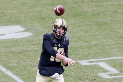 Purdue quarterback Jack Plummer (13) throws during the second quarter of an NCAA college football game, Saturday, Dec. 5, 2020 at Ross-Ade Stadium in West Lafayette.

Cfb Purdue Vs Nebraska