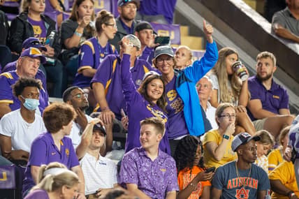 The LSU Tigers take on the Auburn Tigers in Tiger Stadium. Saturday, Oct. 2, 2021.

Half 1 Lsu Vs Auburn Football Fans 1099