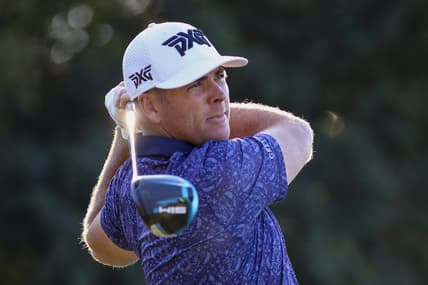 Nov 11, 2021; Houston, Texas, USA; Luke List hits off the 8th tee during the first round of the Houston Open golf tournament. Mandatory Credit: Thomas Shea-USA TODAY Sports