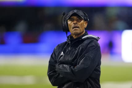 Nov 13, 2021; Seattle, Washington, USA; Arizona State Sun Devils head coach Herm Edwards stands on the sideline during the fourth quarter against the Washington Huskies at Alaska Airlines Field at Husky Stadium. Mandatory Credit: Joe Nicholson-USA TODAY Sports