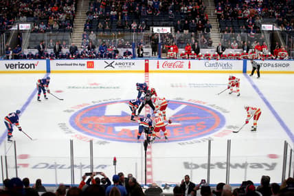 NHL: Calgary Flames at New York Islanders