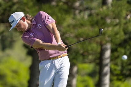 January 9, 2022; Maui, Hawaii, USA; Cameron Smith hits his tee shot on the second hole during the final round of the Sentry Tournament of Champions golf tournament at Kapalua Resort - The Plantation Course. Mandatory Credit: Kyle Terada-USA TODAY Sports
