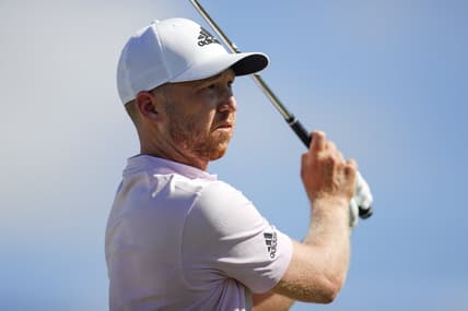 Feb 26, 2022; Palm Beach Gardens, Florida, USA; Daniel Berger plays his shot from the fourth tee during the third round of The Honda Classic golf tournament. Mandatory Credit: Sam Navarro-USA TODAY Sports