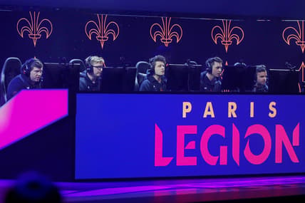 Jan 26, 2020; Minneapolis, Minnesota, USA; Paris Legion competes against the London Royal Ravens during the Call of Duty League Launch Weekend at The Armory. Mandatory Credit: Bruce Kluckhohn-USA TODAY Sports