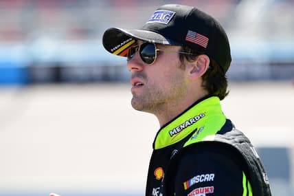 Mar 12, 2022; Avondale, Arizona, USA; NASCAR Cup Series driver Ryan Blaney (12) during qualifying for the Ruoff Mortgage 500 at Phoenix Raceway. Mandatory Credit: Gary A. Vasquez-USA TODAY Sports
