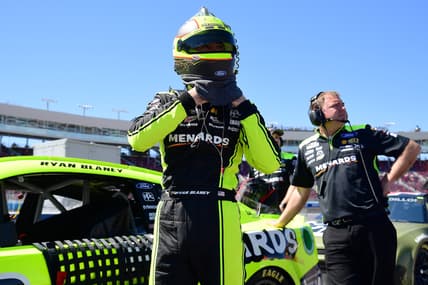 Mar 12, 2022; Avondale, Arizona, USA; NASCAR Cup Series driver Ryan Blaney (12) during qualifying for the Ruoff Mortgage 500 at Phoenix Raceway. Mandatory Credit: Gary A. Vasquez-USA TODAY Sports