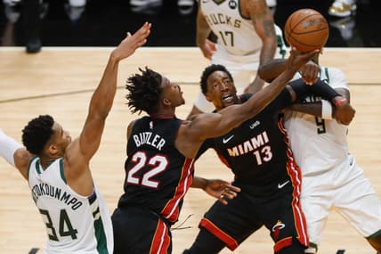NBA: Playoffs-Milwaukee Bucks at Miami Heat