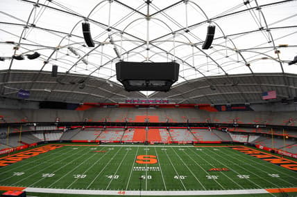 Oct 9, 2021; Syracuse, New York, USA; General view of the Carrier Dome prior to the game between the Wake Forest Demon Deacons and the Syracuse Orange. Mandatory Credit: Rich Barnes-USA TODAY Sports