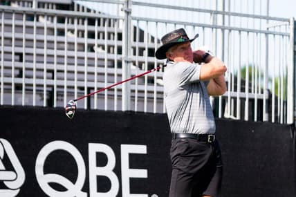 Greg Norman takes a swing during the QBE Shootout Pro-Am on Wednesday, Dec. 8, 2021 at the Tibur  n Golf Club in Naples, Fla.

Ndn 20211208 Qbe Shootout Pro Am 0100