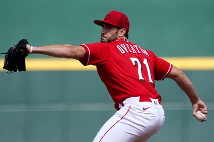 Cincinnati Reds non-roster invitee pitcher Connor Overton (71) delivers during a spring training game against the San Francisco Giants, Sunday, March 20, 2022, at Goodyear Ballpark in Goodyear, Ariz.

San Francisco Giants At Cincinnati Reds March 20 0158