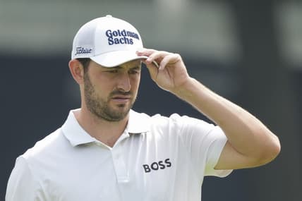 May 17, 2022; Tulsa, Oklahoma, USA; Patrick Cantlay on the 12th green during a practice round for the PGA Championship golf tournament at Southern Hills Country Club. Mandatory Credit: Michael Madrid-USA TODAY Sports