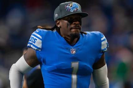 Oct 17, 2021; Detroit, Michigan, USA; Detroit Lions cornerback Nickell Robey-Coleman (1) jogs off the field after the game against the Cincinnati Bengals at Ford Field. Mandatory Credit: Raj Mehta-USA TODAY Sports