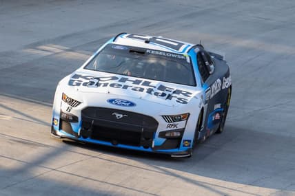 Sep 16, 2022; Bristol, Tennessee, USA; NASCAR Cup Series driver Brad Keselowski (6) during practice for the Bass Pro Shops Night Race at Bristol Motor Speedway. Mandatory Credit: Randy Sartin-USA TODAY Sports