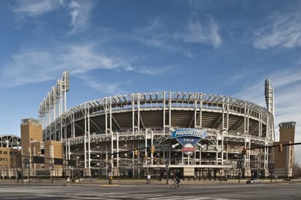 baseball, field, cleveland