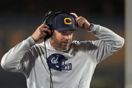 Oct 22, 2022; Berkeley, California, USA; California Golden Bears head coach Justin Wilcox during the third quarter against the Washington Huskies at FTX Field at California Memorial Stadium. Mandatory Credit: Darren Yamashita-USA TODAY Sports