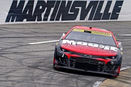 Oct 30, 2022; Martinsville, Virginia, USA; NASCAR Cup Series driver Ross Chastain (1) during the Xfinity 500 at Martinsville Speedway. Mandatory Credit: Peter Casey-USA TODAY Sports