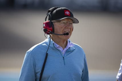 Nov 4, 2022; Avondale, Arizona, USA; NASCAR Cup Series team owner Joe Gibbs during qualifying for the NASCAR championship race at Phoenix Raceway. Mandatory Credit: Mark J. Rebilas-USA TODAY Sports