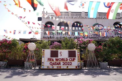 Nov 15, 2022; Doha, QATAR; A restaurant in Souq Waqif ahead of the 2022 FIFA World Cup. Mandatory Credit: Danielle Parhizkaran-USA TODAY Sports