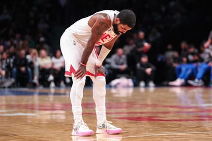 Brooklyn Nets' Kyrie Irving against the Indiana Pacers