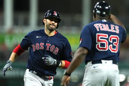 Boston Red Sox designated hitter J.D. Martinez (28) rounds the bases after hitting a home run in the fifth inning of a baseball game against the Cincinnati Reds, Tuesday, Sept. 20, 2022, at Great American Ball Park in Cincinnati.

Mlb Boston Red Sox At Cincinnati Reds Sept 20 0188