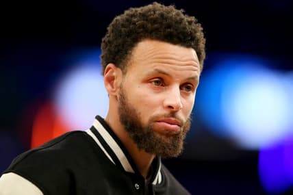 Dec 20, 2022; New York, New York, USA; Golden State Warriors injured guard Stephen Curry (30) during a time out during the third quarter against the New York Knicks at Madison Square Garden. Mandatory Credit: Brad Penner-USA TODAY Sports