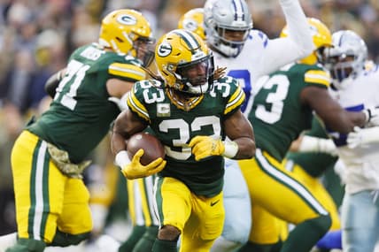 Green Bay Packers running back Aaron Jones