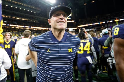 Michigan head coach Jim Harbaugh