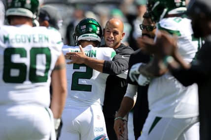 New York Jets' Robert Saleh and Zach Wilson