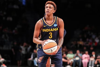Jun 1, 2022; Brooklyn, New York, USA;  Indiana Fever guard Danielle Robinson (3) at Barclays Center. Mandatory Credit: Wendell Cruz-USA TODAY Sports
