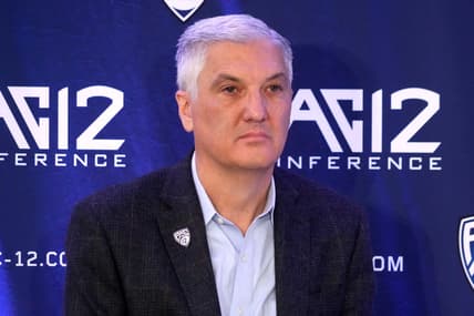Oct 26, 2022; San Francisco, CA, USA; Pac-12 commissioner George Kliavkoff during Pac-12 Media Day at Pac-12 Network Studios. Mandatory Credit: Kirby Lee-USA TODAY Sports