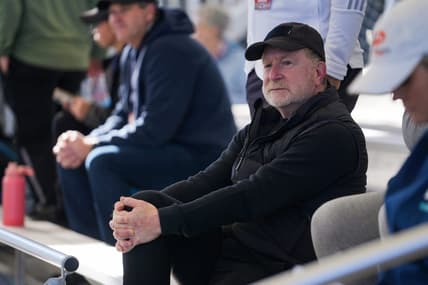 Robert Sarver, former Suns owner, watches as AZ Drive plays against the Atlanta Bouncers during a Major League Pickleball tournament at Bell Bank Park on Jan. 26, 2023, in Mesa.

Dsc09884 Copy