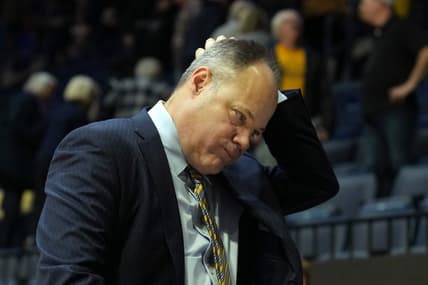 Jan 22, 2023; Berkeley, California, USA; California Golden Bears head coach Mark Fox walks off the court after the game against the Oregon State Beavers at Haas Pavilion. Mandatory Credit: Darren Yamashita-USA TODAY Sports