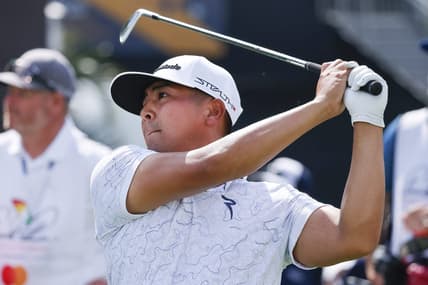 Mar 3, 2023; Orlando, Florida, USA; Kurt Kitayama hits his drive on the tenth hole during the second round of the Arnold Palmer Invitational golf tournament. Mandatory Credit: Reinhold Matay-USA TODAY Sports