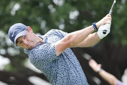 Mar 5, 2023; Orlando, Florida, USA; Rory McIlroy hits his drive on the first hole during the final round of the Arnold Palmer Invitational golf tournament. Mandatory Credit: Reinhold Matay-USA TODAY Sports