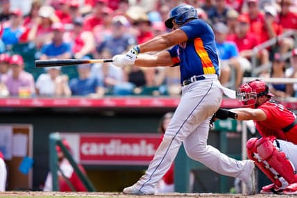 Mar 16, 2023; Jupiter, Florida, USA; Houston Astros first baseman Jose Abreu (79) hits a home run against the St. Louis Cardinals during the fourth inning at Roger Dean Stadium. Mandatory Credit: Rich Storry-USA TODAY Sports