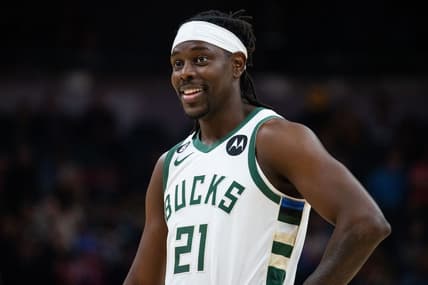 Mar 29, 2023; Indianapolis, Indiana, USA;Milwaukee Bucks guard Jrue Holiday (21) in the first quarter against the Indiana Pacers at Gainbridge Fieldhouse. Mandatory Credit: Trevor Ruszkowski-USA TODAY Sports