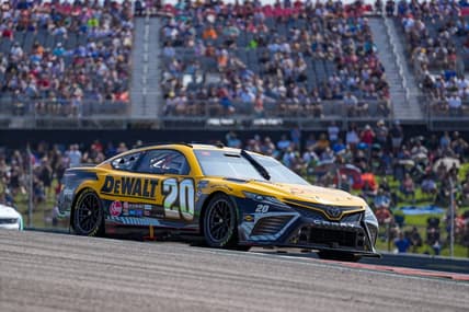 Mar 26, 2023; Austin, Texas, USA;  NASCAR Cup Series driver Christopher Bell (20) at Circuit of the Americas. Mandatory Credit: Daniel Dunn-USA TODAY Sports