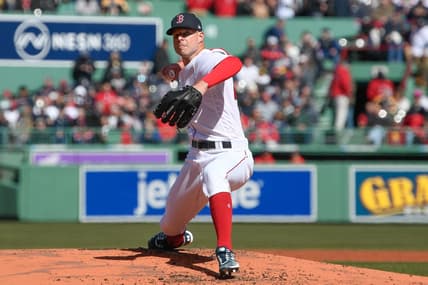 Mar 30, 2023; Boston, Massachusetts, USA; Boston Red Sox starting pitcher Corey Kluber (28) pitches against the Baltimore Orioles at Fenway Park. Mandatory Credit: Eric Canha-USA TODAY Sports