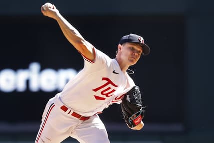 Apr 12, 2023; Minneapolis, Minnesota, USA; Minnesota Twins starting pitcher Sonny Gray (54) throws to the Chicago White Sox in the first inning at Target Field. Mandatory Credit: Bruce Kluckhohn-USA TODAY Sports