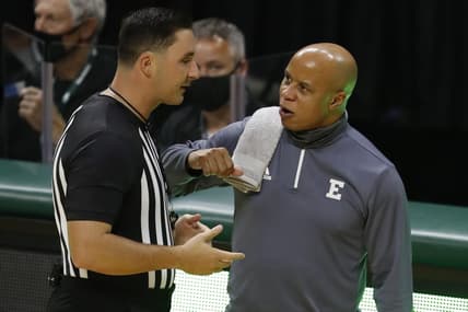 (File photo) Pistons assistant general manager Rob Murphy (pictured as head coach at Eastern Michigan) was fired following an investigation into workplace conduct. Mandatory Credit: Raj Mehta-USA TODAY Sports
