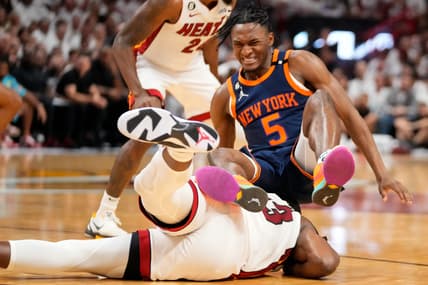 NBA: Playoffs-New York Knicks at Miami Heat