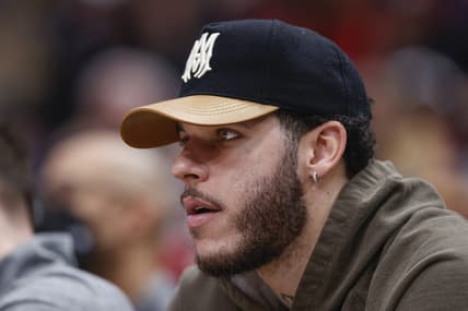 Jan 13, 2023; Chicago, Illinois, USA; Injured Chicago Bulls guard Lonzo Ball sits on the bench during the first half against the Oklahoma City Thunder at United Center. Mandatory Credit: Kamil Krzaczynski-USA TODAY Sports