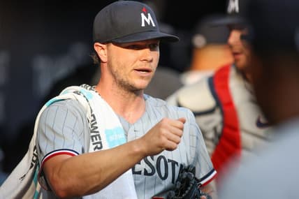 Jun 26, 2023; Atlanta, Georgia, USA; Minnesota Twins starting pitcher Sonny Gray (54) in the dugout before a game against the Atlanta Braves at Truist Park. Mandatory Credit: Brett Davis-USA TODAY Sports