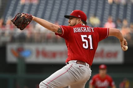 Jul 5, 2023; Washington, District of Columbia, USA; Cincinnati Reds starting pitcher Graham Ashcraft (51) throws to the Washington Nationals during the first inning at Nationals Park. Mandatory Credit: Brad Mills-USA TODAY Sports