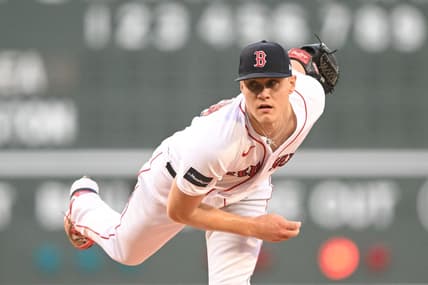 May 15, 2023; Boston, Massachusetts, USA; Boston Red Sox starting pitcher Tanner Houck (89) pitches against the Seattle Mariners during the first inning at Fenway Park. Mandatory Credit: Brian Fluharty-USA TODAY Sports